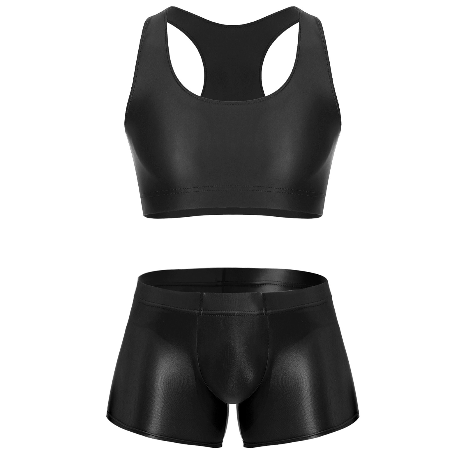 Fitness & Nutrition Lab Zapopan - Men Glossy Stretchy Fitness Outfit U