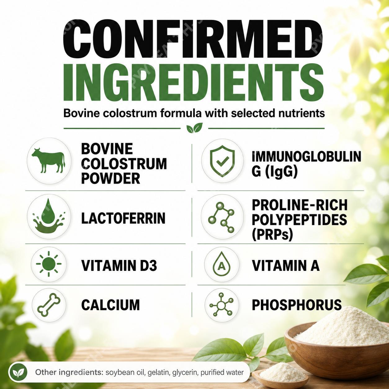 Bovine Colostrum Powder Suppor - огляд і ціна Colostrum Bovine Powder