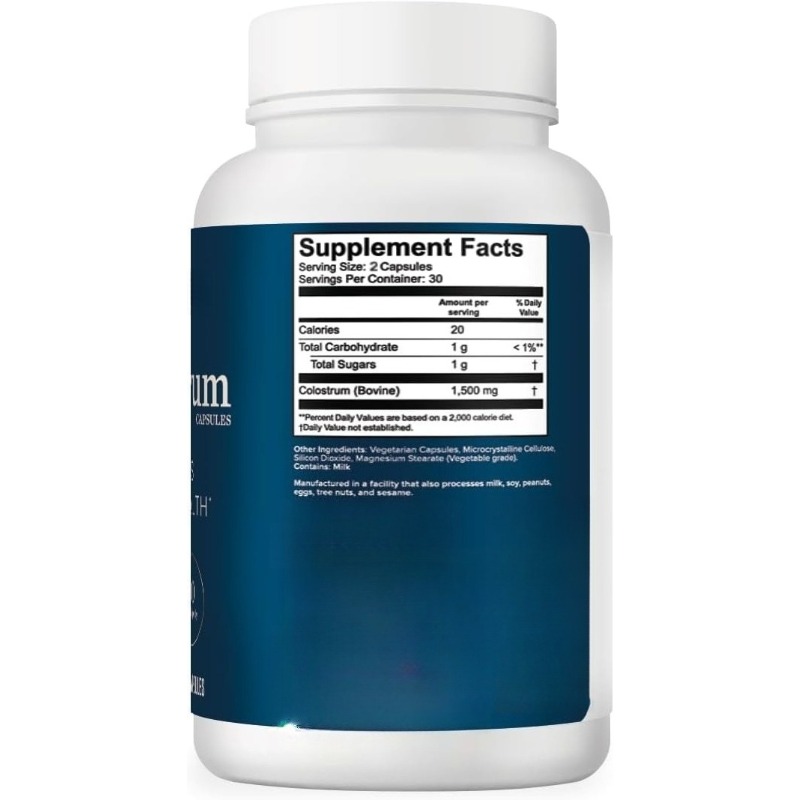 Colostrum Supplement -1500mg P - огляд і ціна Colostrum Bovine Powder